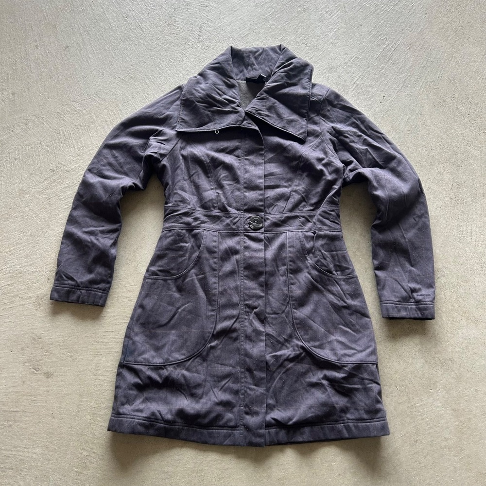 Patagonia Windproof Darya Coat Womens Medium Gray Jacket Polartec 27510F0